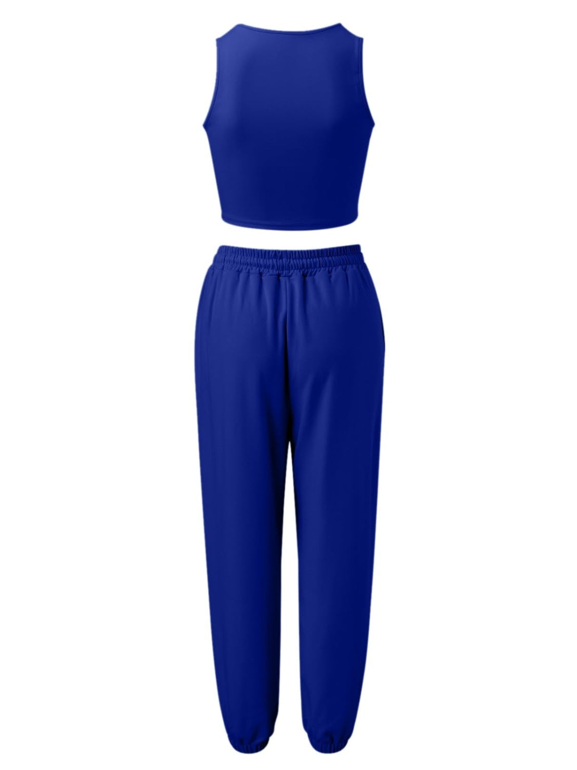 Wide Strap Top and Drawstring Joggers Set-TOPS / DRESSES-[Adult]-[Female]-2022 Online Blue Zone Planet