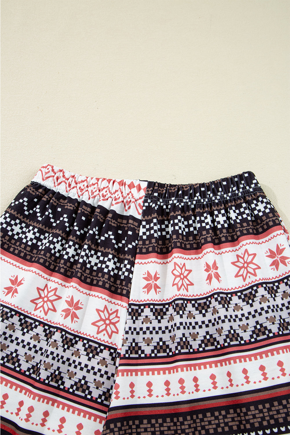Black Retro Christmas Pattern Loose Pullover 2pcs Lounge Pant Set-Loungewear & Sleepwear/Loungewear-[Adult]-[Female]-2022 Online Blue Zone Planet