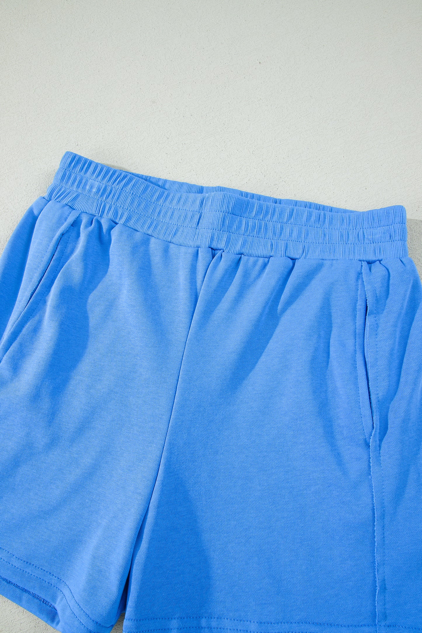 Sachet Pink Slim Tank Top Elastic High Waist Shorts 2pcs Outfit-Two Piece Sets/Short Sets-[Adult]-[Female]-2022 Online Blue Zone Planet
