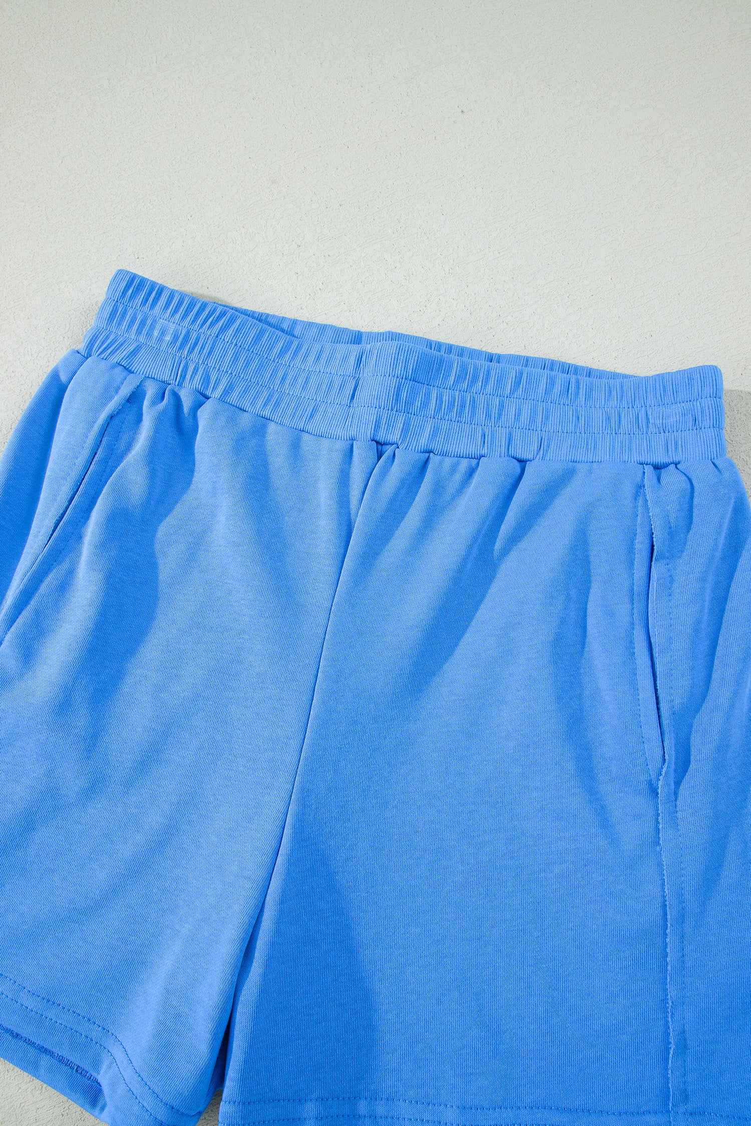 Sachet Pink Slim Tank Top Elastic High Waist Shorts 2pcs Outfit-Two Piece Sets/Short Sets-[Adult]-[Female]-2022 Online Blue Zone Planet