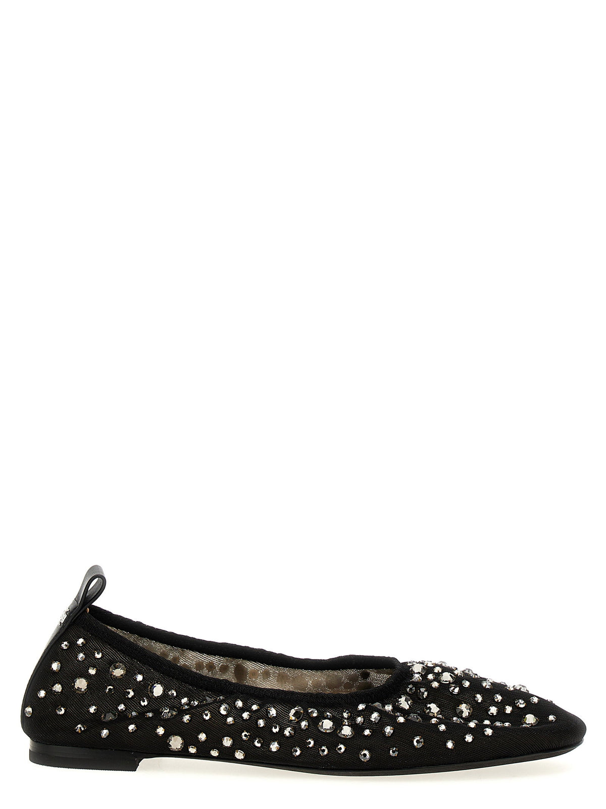Tory Burch Crystal Ballet Flats-Flat Shoes-[Adult]-[Female]-5.5-Black-2022 Online Blue Zone Planet