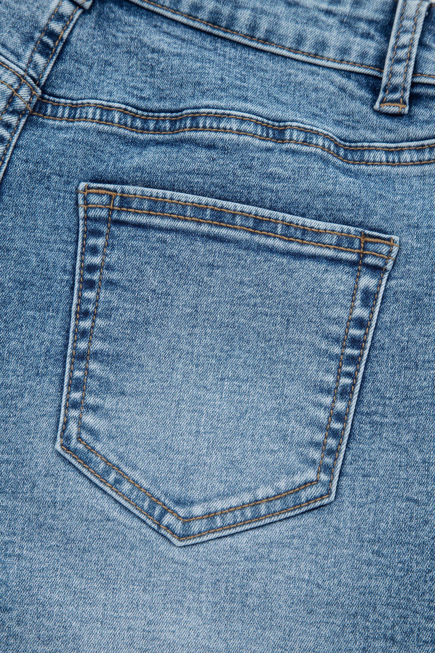 Dusk Blue Western Embroidery Stud Denim Shorts Summer Daily Wear-Bottoms/Denim Shorts-[Adult]-[Female]-2022 Online Blue Zone Planet