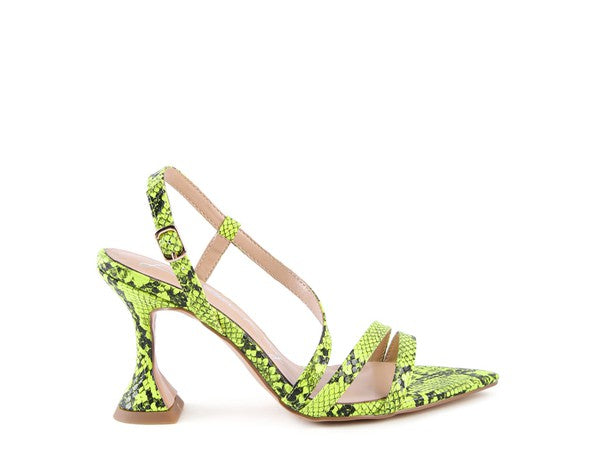 CHERRY TART Snake Print Spool Heel Sandals-TOPS / DRESSES-[Adult]-[Female]-2022 Online Blue Zone Planet