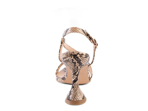 CHERRY TART Snake Print Spool Heel Sandals-TOPS / DRESSES-[Adult]-[Female]-2022 Online Blue Zone Planet