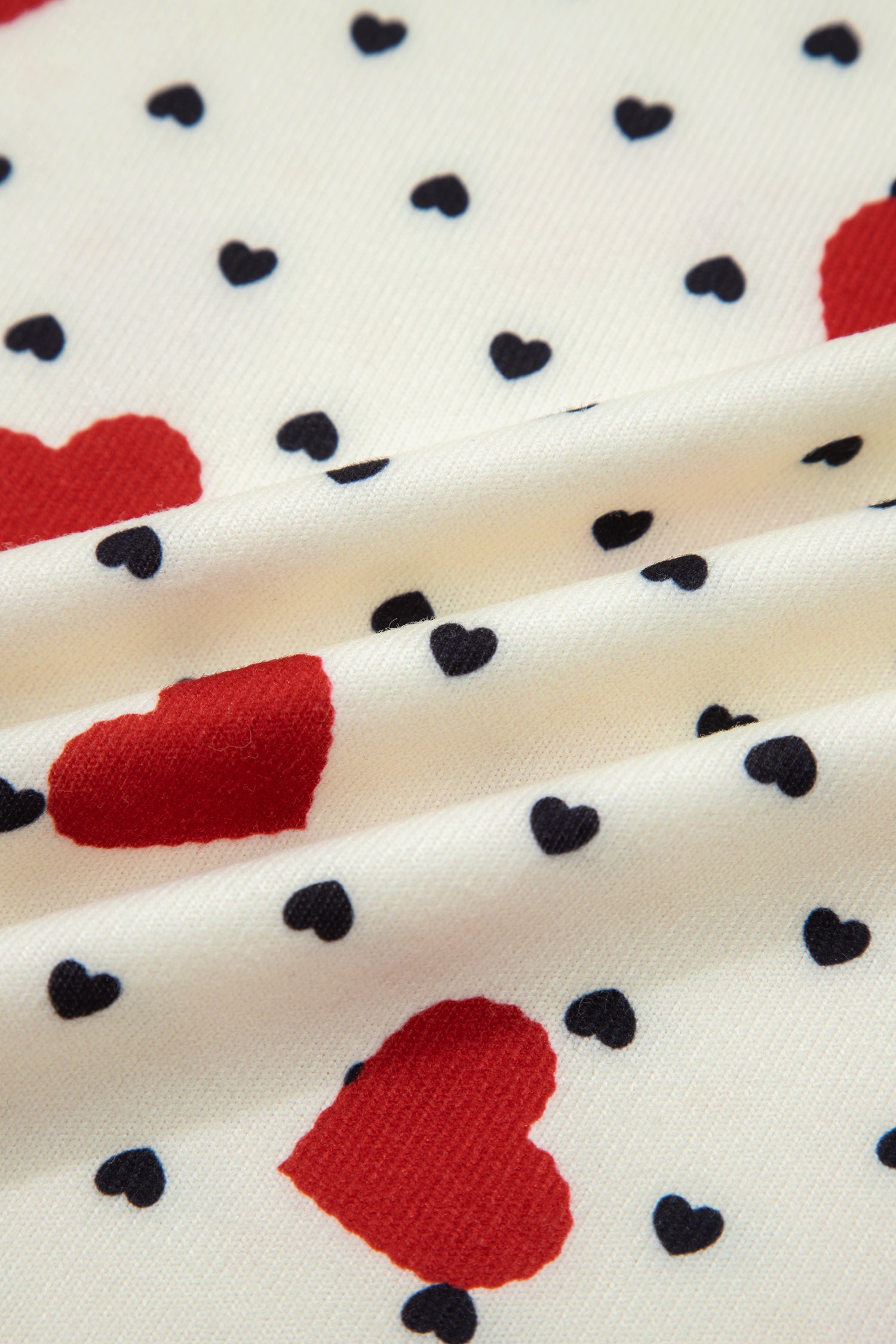 Beige Flower Heart Festive Valentine Blouse-Tops/Blouses & Shirts-[Adult]-[Female]-2022 Online Blue Zone Planet