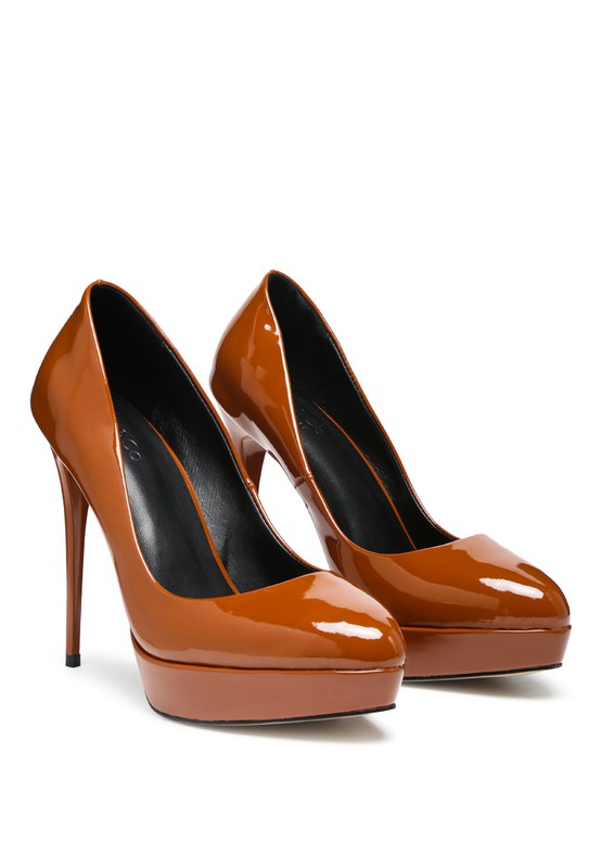 FAUSTINE HIGH HEEL DRESS SHOE-SHOES-[Adult]-[Female]-Mocca-7-2022 Online Blue Zone Planet