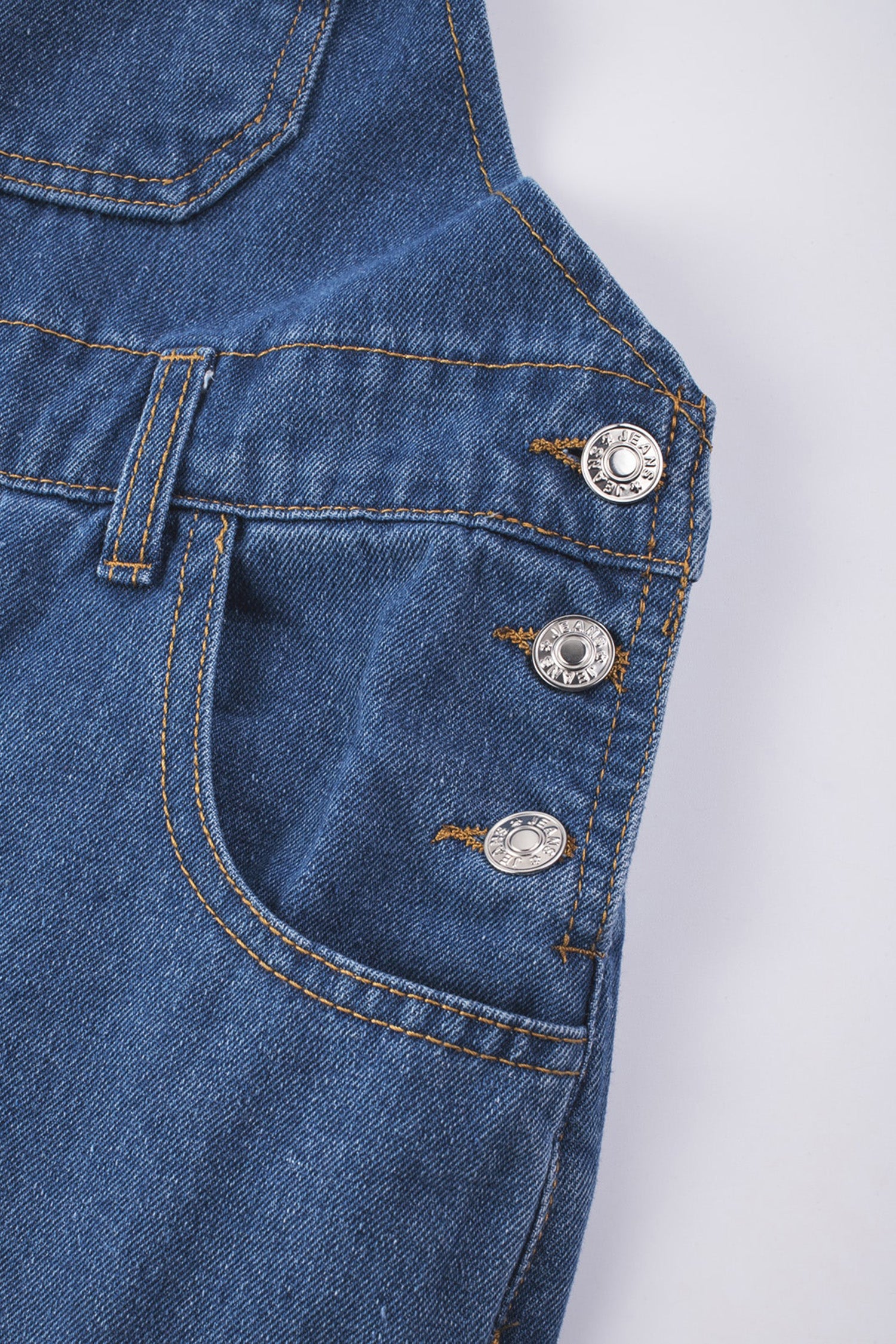 Dark Blue Retro Bib Pocket Buckle Straps Casual Denim Jumpsuit-Bottoms/Jumpsuits & Rompers-[Adult]-[Female]-2022 Online Blue Zone Planet