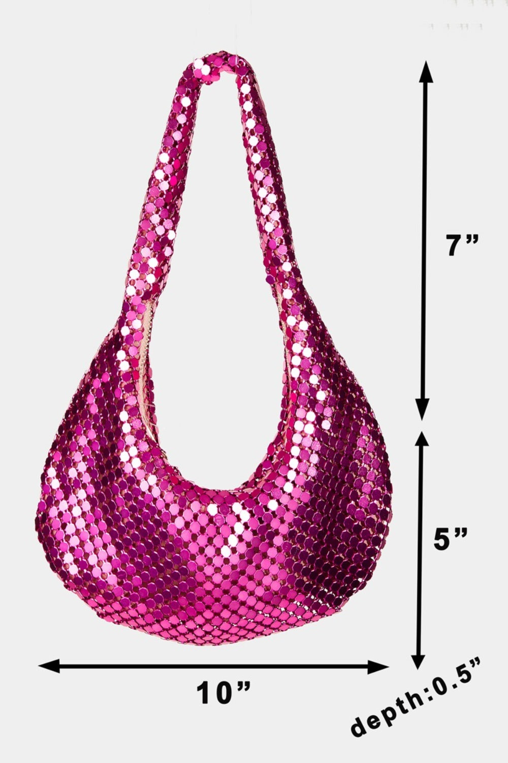 Fame Sequin Disc Handbag-HANDBAGS-[Adult]-[Female]-2022 Online Blue Zone Planet