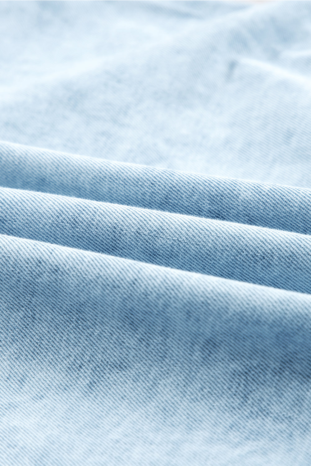 Medium Grey Mineral Wash Ruffled Short Sleeve Buttoned Denim Dress Blue Zone Planet