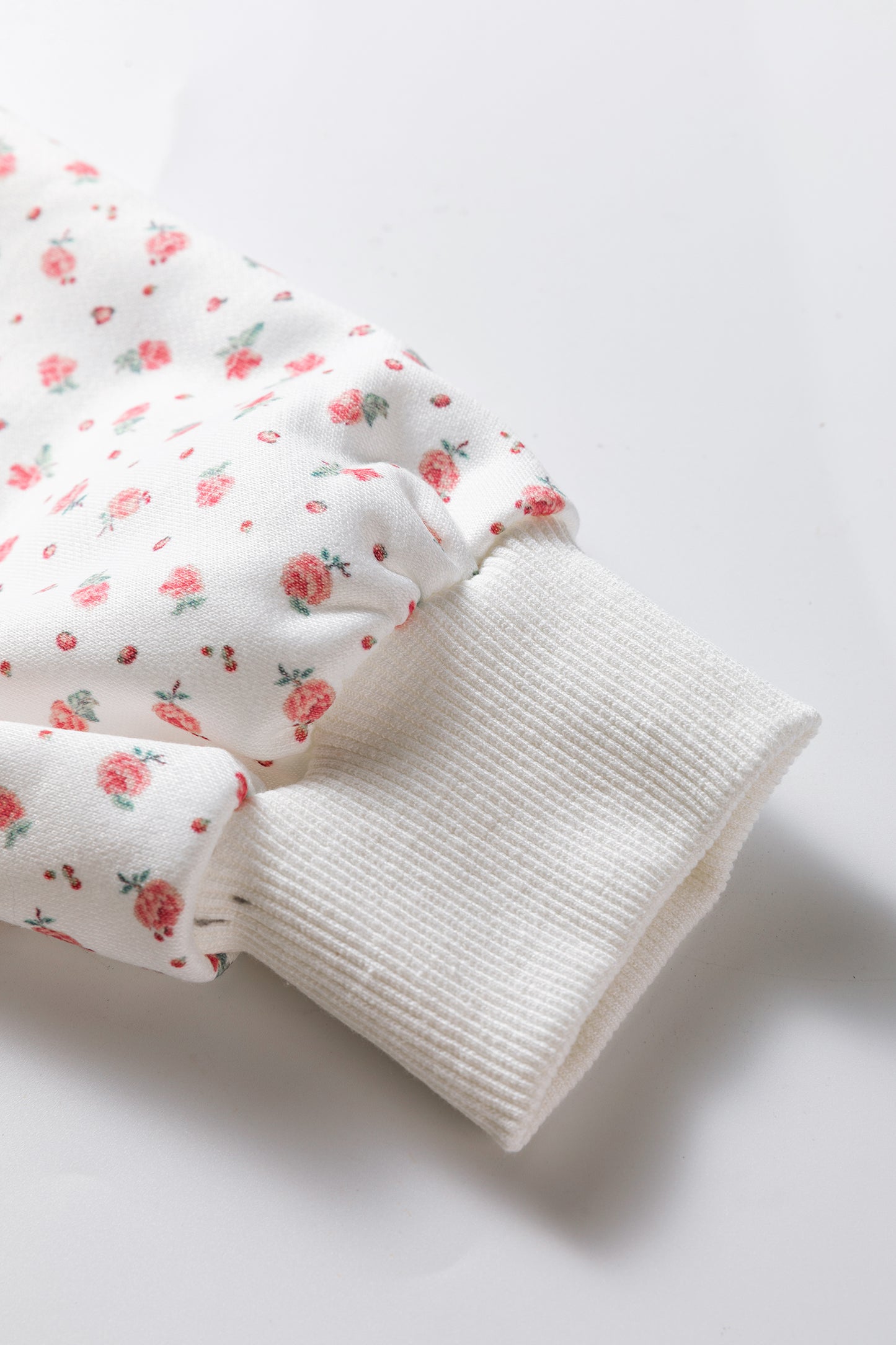 Pink Floral Print Kangaroo Pocket Hoodie Sheath Sweatpants Set-Tops / Dresses-[Adult]-[Female]-2022 Online Blue Zone Planet