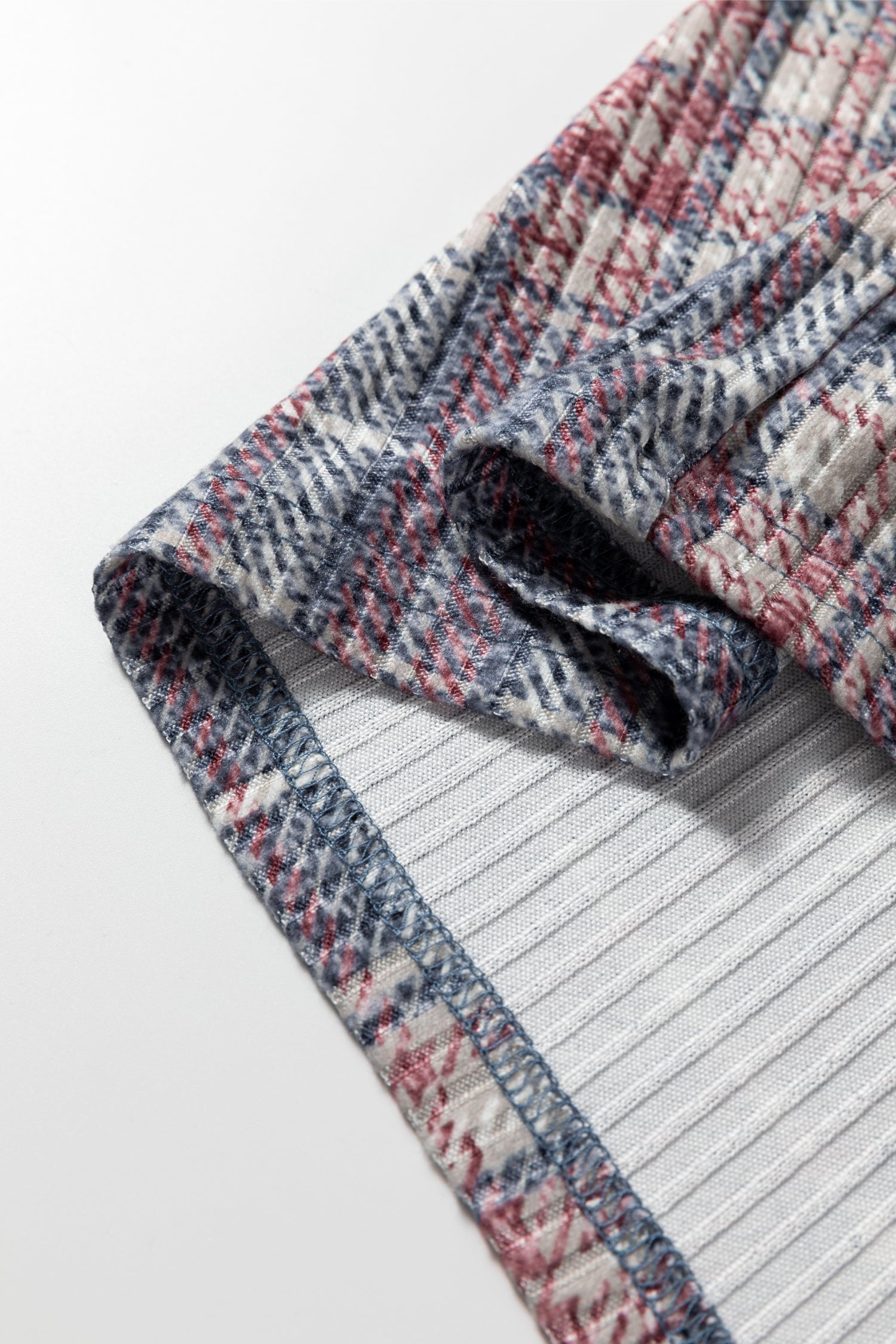 Multicolour Plaid Textured Chest Pocket Vintage Shirt-Tops/Blouses & Shirts-[Adult]-[Female]-2022 Online Blue Zone Planet