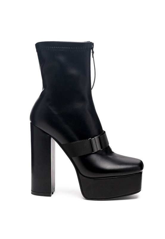 BOOMER CHUNKY HIGH BLOCK HEEL BOOTS-SHOES-[Adult]-[Female]-2022 Online Blue Zone Planet