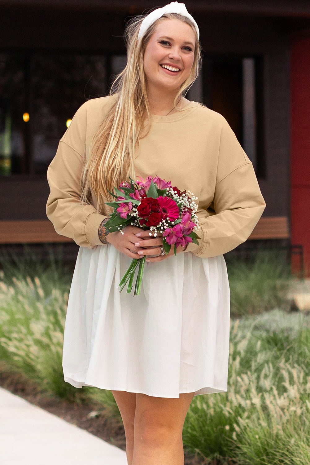 apricot rose mini dress Apricot Rose Mini Dress