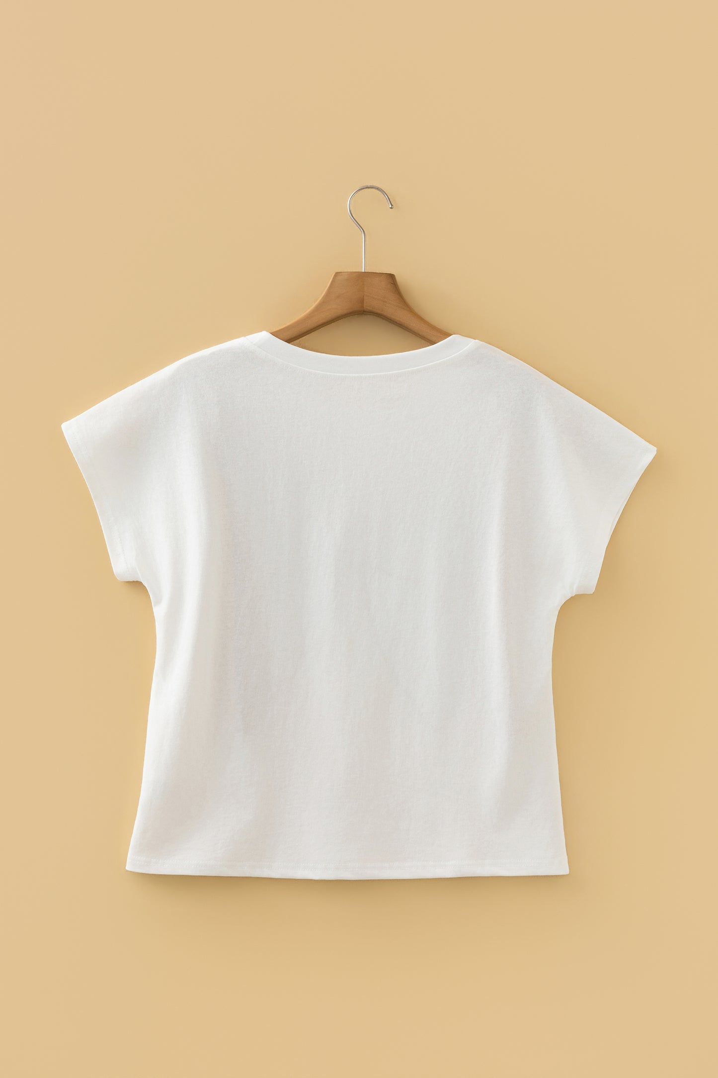 White Leopard Bow Embroidered Cotton Round Neck T Shirt-Tops/Tops & Tees-[Adult]-[Female]-2022 Online Blue Zone Planet