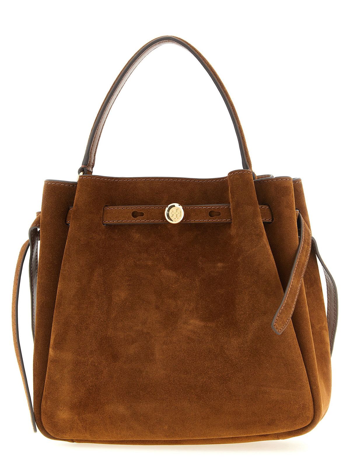 Tory Burch Romy Bucket Bag-Handbag-[Adult]-[Female]-UNI-Brown-2022 Online Blue Zone Planet