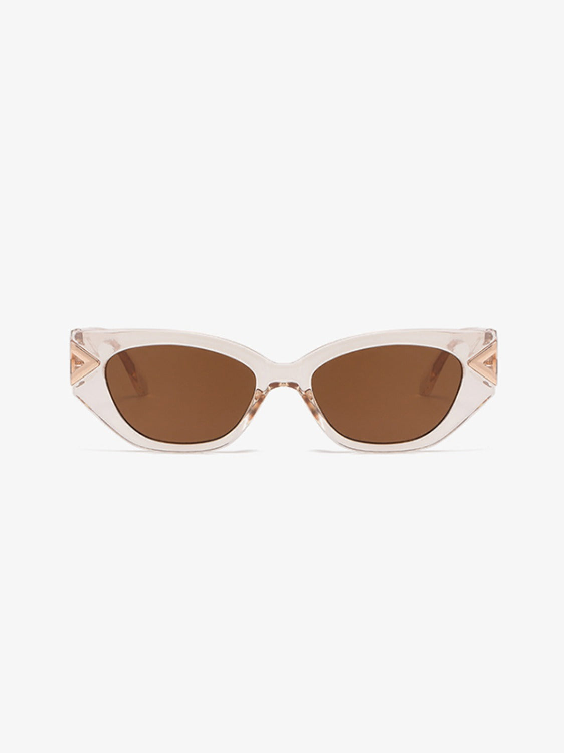 Polycarbonate Frame Cat-Eye Sunglasses-SUN GLASSES-[Adult]-[Female]-Ivory-One Size-2022 Online Blue Zone Planet