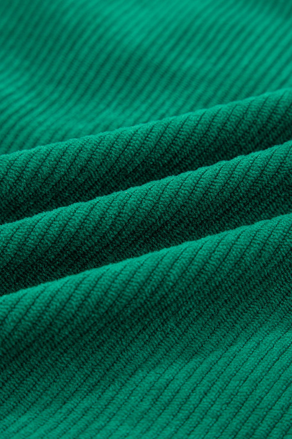 Dark Green Merry Little Thing Corded Letter Graphic Ribbed Loose Sweatshirt-Tops/Sweatshirts & Hoodies-[Adult]-[Female]-2022 Online Blue Zone Planet