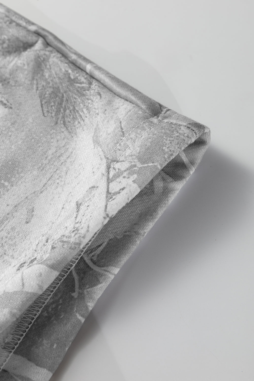 Gray Camouflage Woodland Print Oversized Sporty Hoodie-Tops / Dresses-[Adult]-[Female]-2022 Online Blue Zone Planet