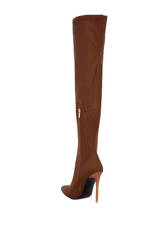 Blue Zone Planet | Holly's Superstretch Stiletto Long Over the Knee Boot-SHOES-[Adult]-[Female]-2022 Online Blue Zone Planet