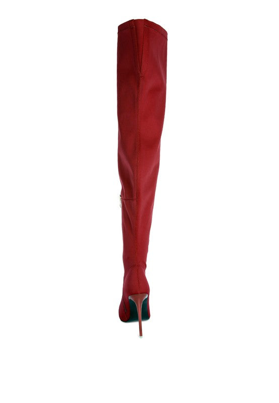 Blue Zone Planet | Holly's Superstretch Stiletto Long Over the Knee Boot-SHOES-[Adult]-[Female]-2022 Online Blue Zone Planet