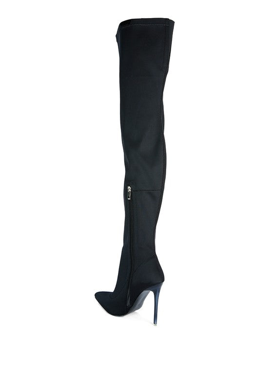 Blue Zone Planet | Holly's Superstretch Stiletto Long Over the Knee Boot-SHOES-[Adult]-[Female]-2022 Online Blue Zone Planet