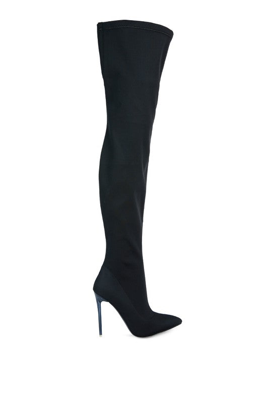 Blue Zone Planet | Holly's Superstretch Stiletto Long Over the Knee Boot-SHOES-[Adult]-[Female]-2022 Online Blue Zone Planet