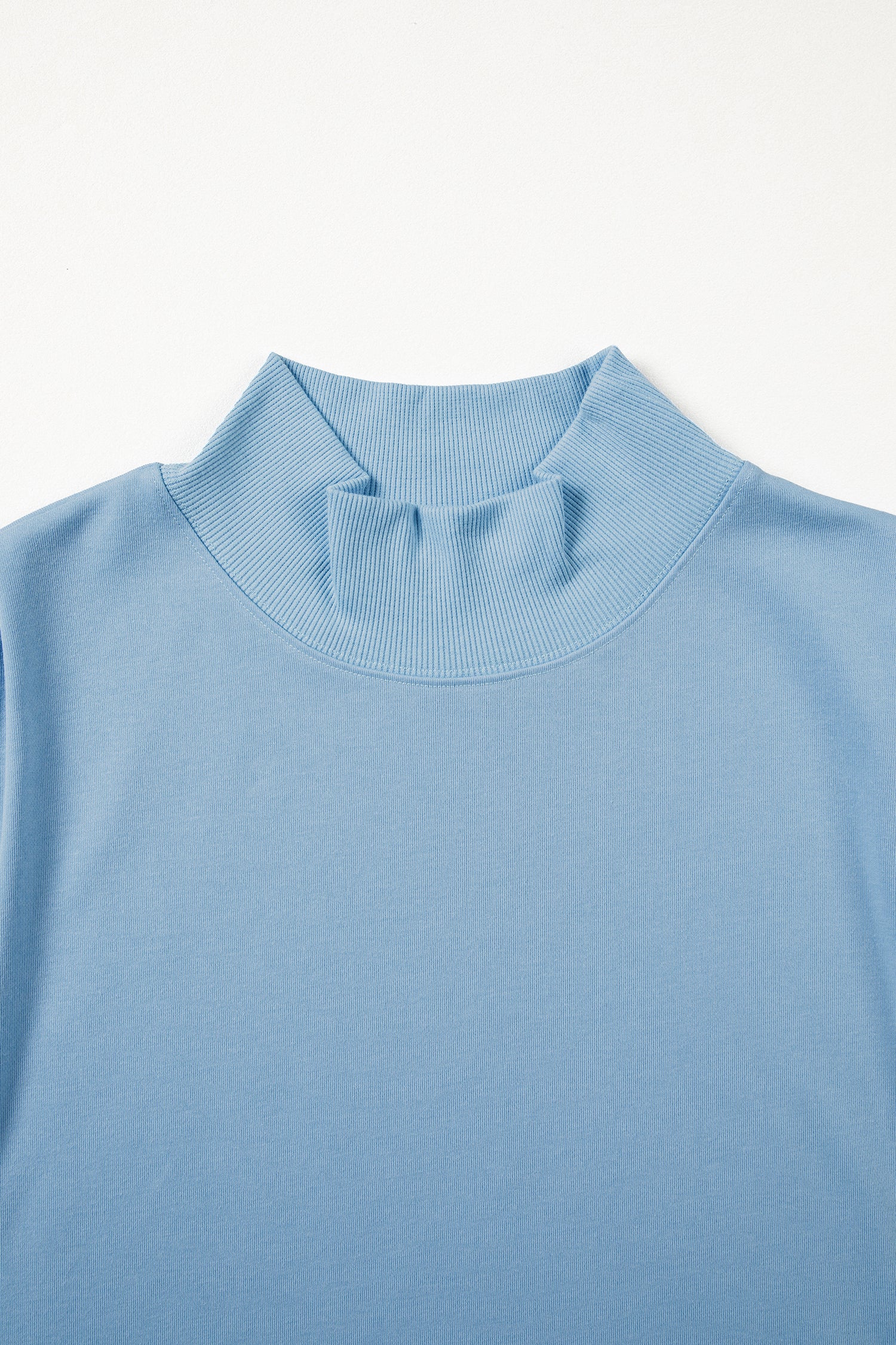 Myosotis Solid Color High Neck Cap Sleeve Loose Top-Tops/Tops & Tees-[Adult]-[Female]-2022 Online Blue Zone Planet