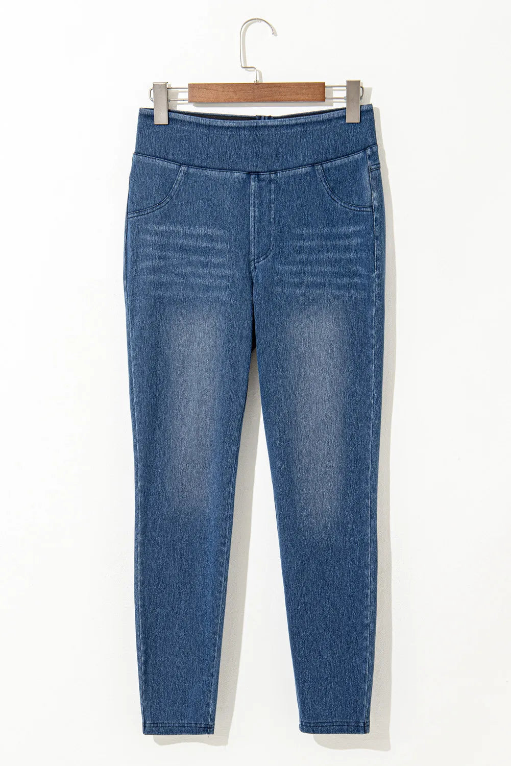 High Waist Skinny Jeans-BOTTOMS SIZES SMALL MEDIUM LARGE-[Adult]-[Female]-2022 Online Blue Zone Planet