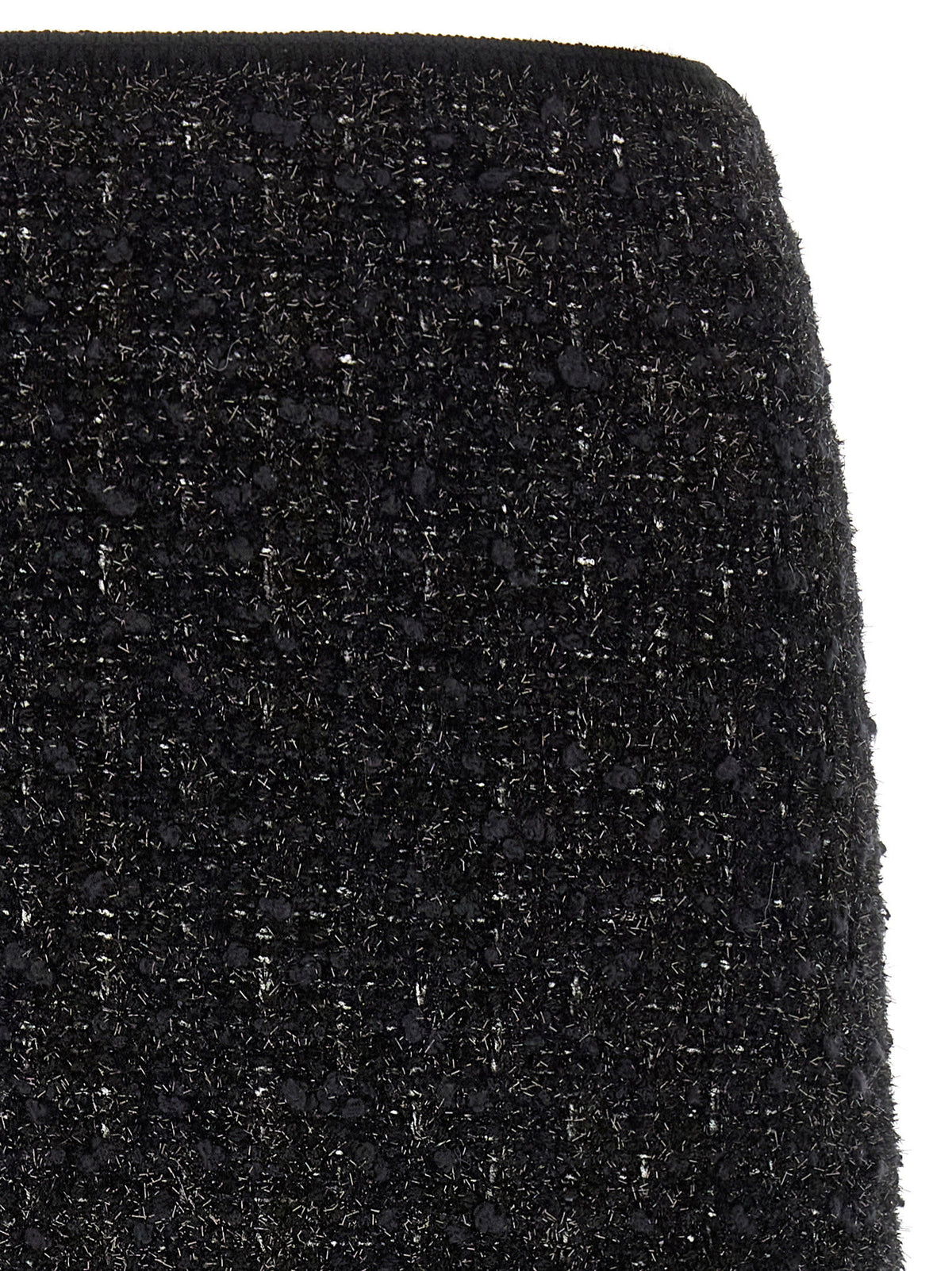 Tory Burch Black Metallic Tweed Skirt-TOPS / DRESSES-[Adult]-[Female]-2022 Online Blue Zone Planet