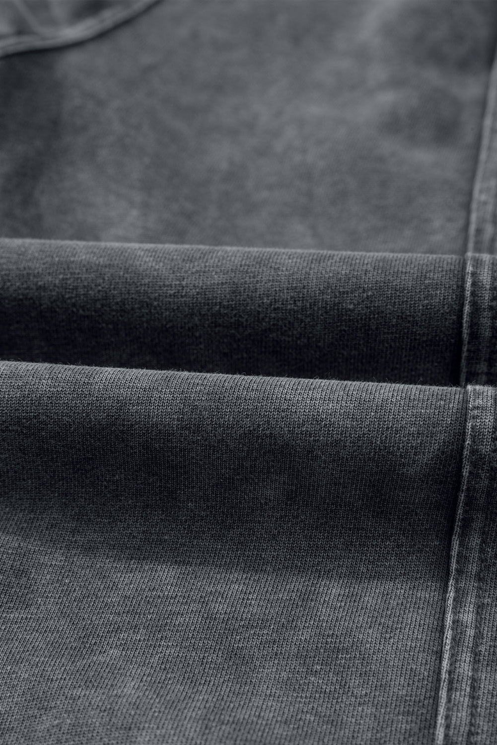 Medium Grey Mineral Wash Jogger Style High Waist Casual Pants-Bottoms/Pants & Culotte-[Adult]-[Female]-2022 Online Blue Zone Planet