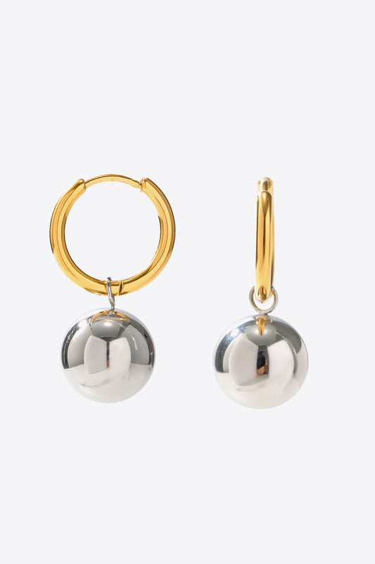 18K Gold-Plated Copper Ball Drop Earrings BLUE ZONE PLANET