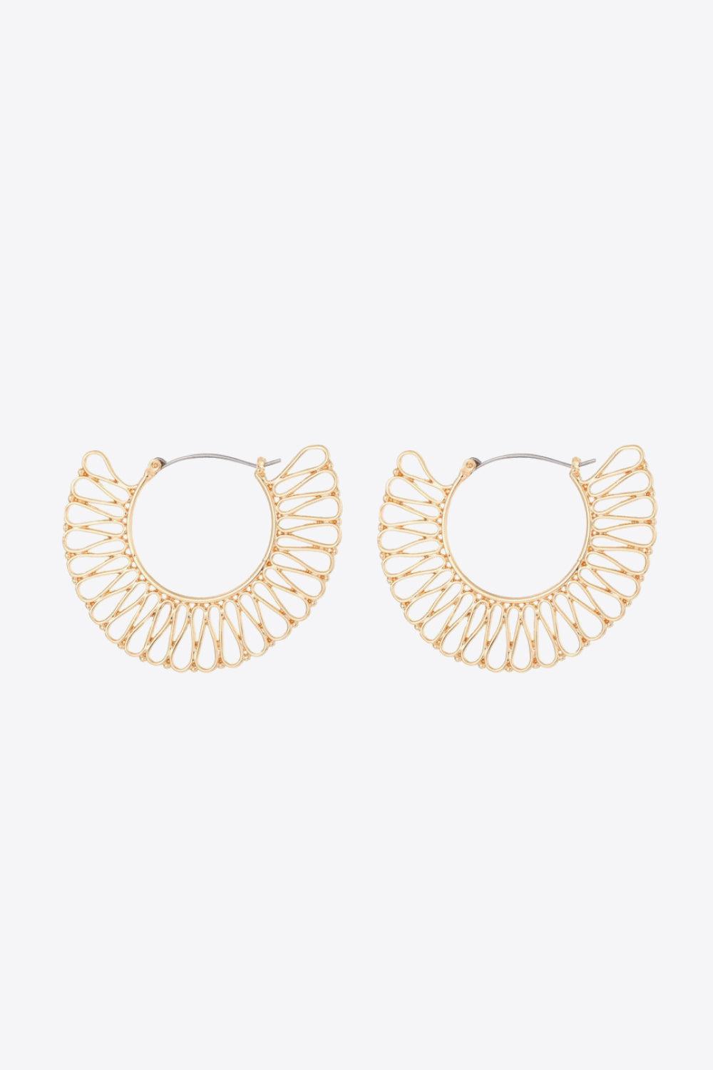 18K Gold-Plated Cutout Earrings BLUE ZONE PLANET