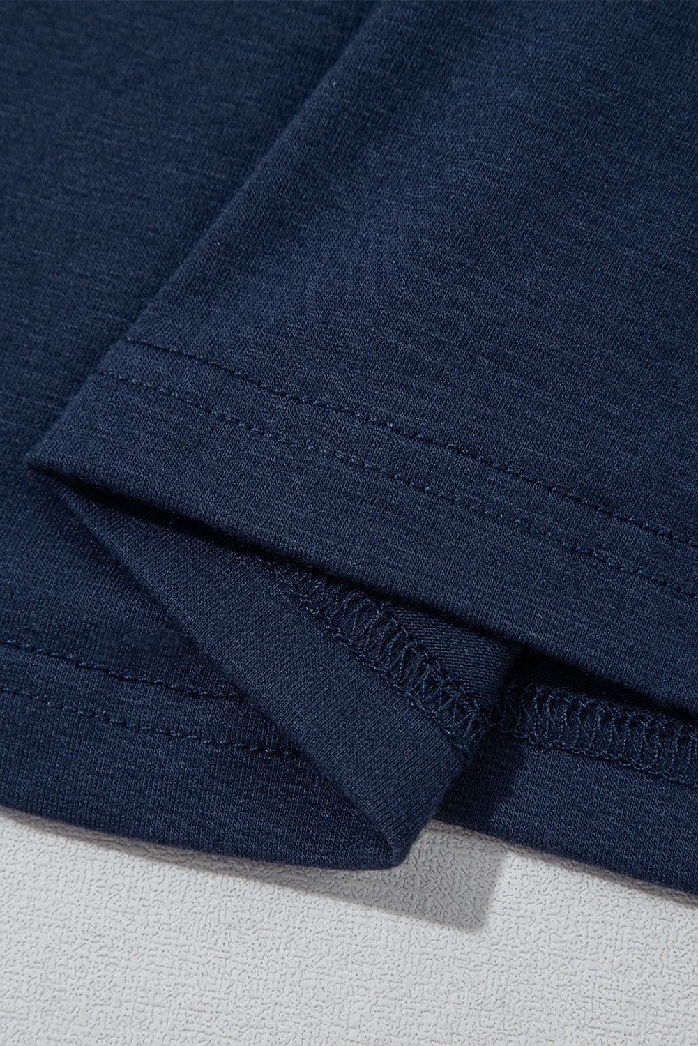 Navy Blue Contrast Lace Raglan Sleeve Pleated Detail Shift Dress-TOPS / DRESSES-[Adult]-[Female]-2022 Online Blue Zone Planet