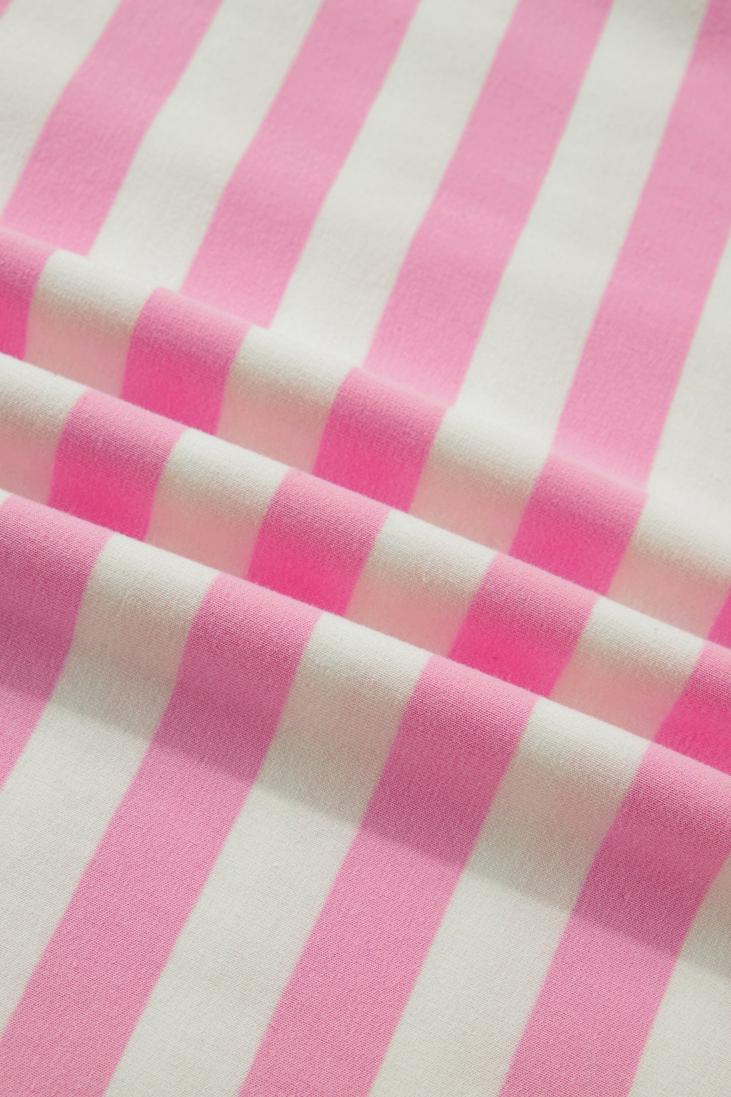 Pink Stripe Collar V Neck Ruffled Short Sleeve Blouse-Tops/Blouses & Shirts-[Adult]-[Female]-2022 Online Blue Zone Planet