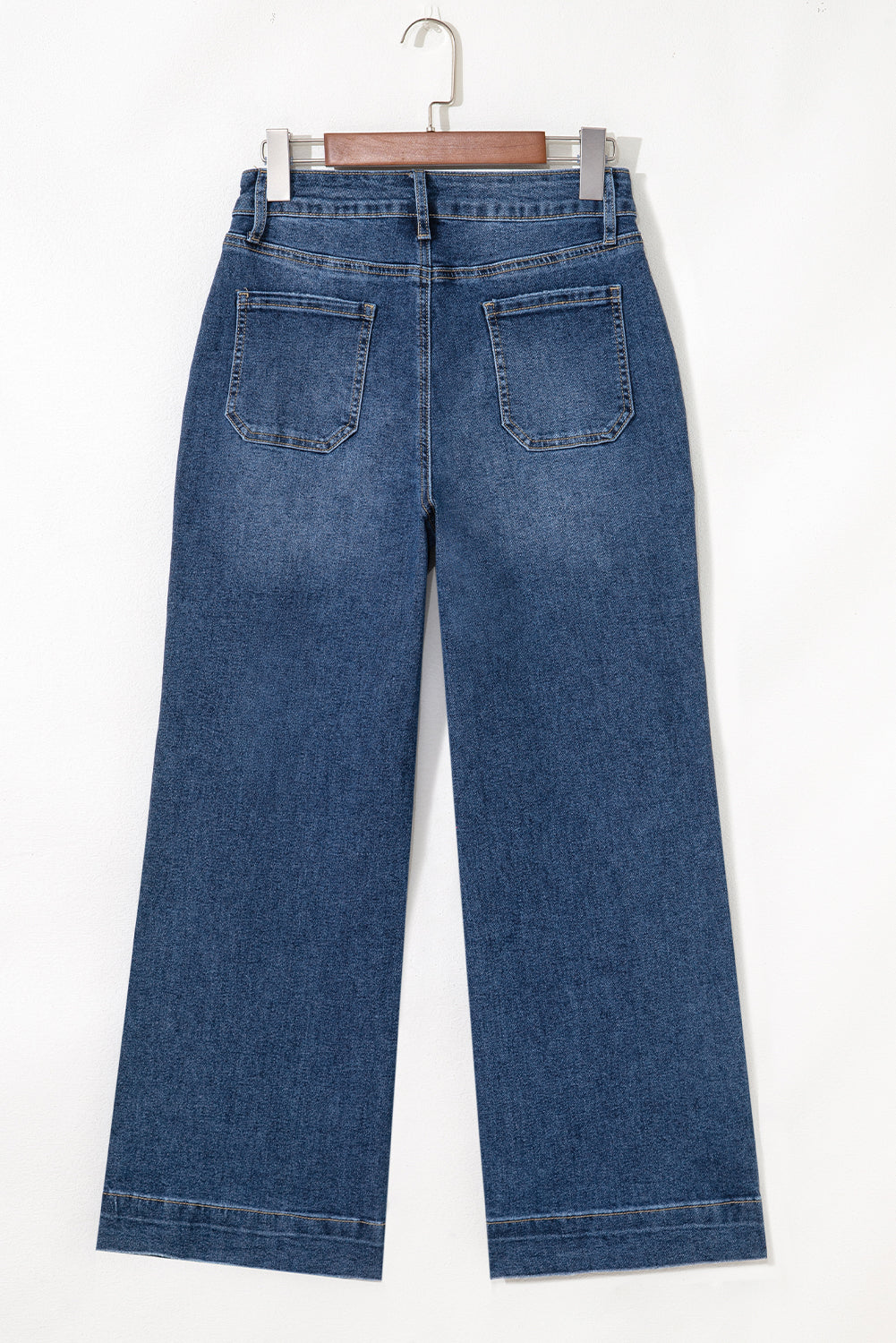 Ashleigh Blue Cropped High Rise Wide Leg Jeans-Bottoms/Jeans-[Adult]-[Female]-2022 Online Blue Zone Planet