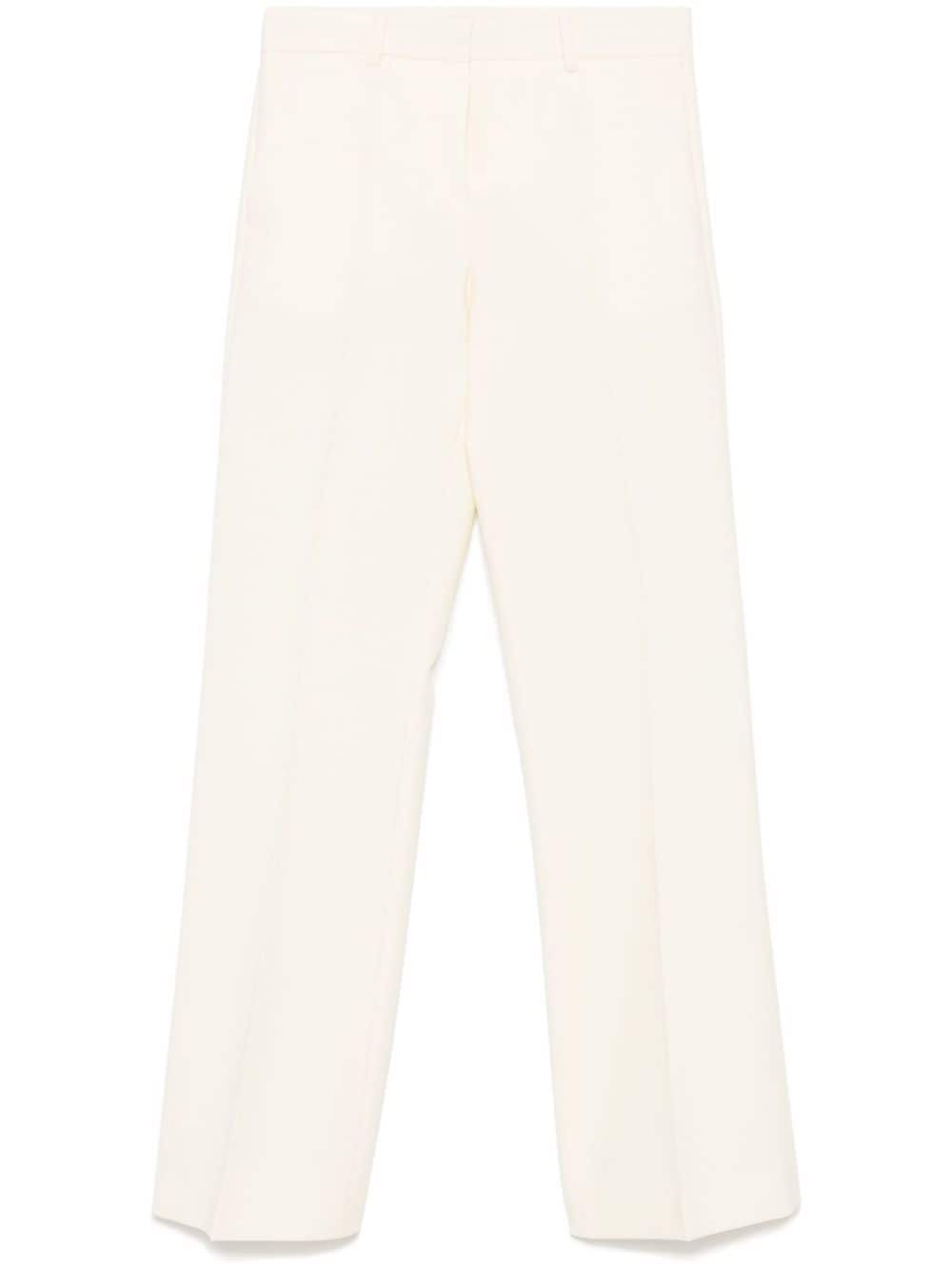 Alberto Biani Wool flared trousers-Trousers-[Adult]-[Female]-2022 Online Blue Zone Planet