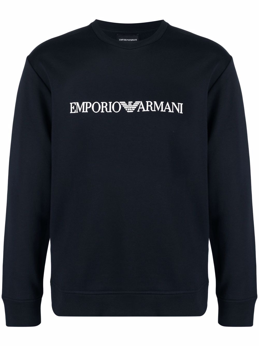 Emporio Armani Modal-blend sweatshirt with logo print-Topwear-[Adult]-[Female]-2022 Online Blue Zone Planet