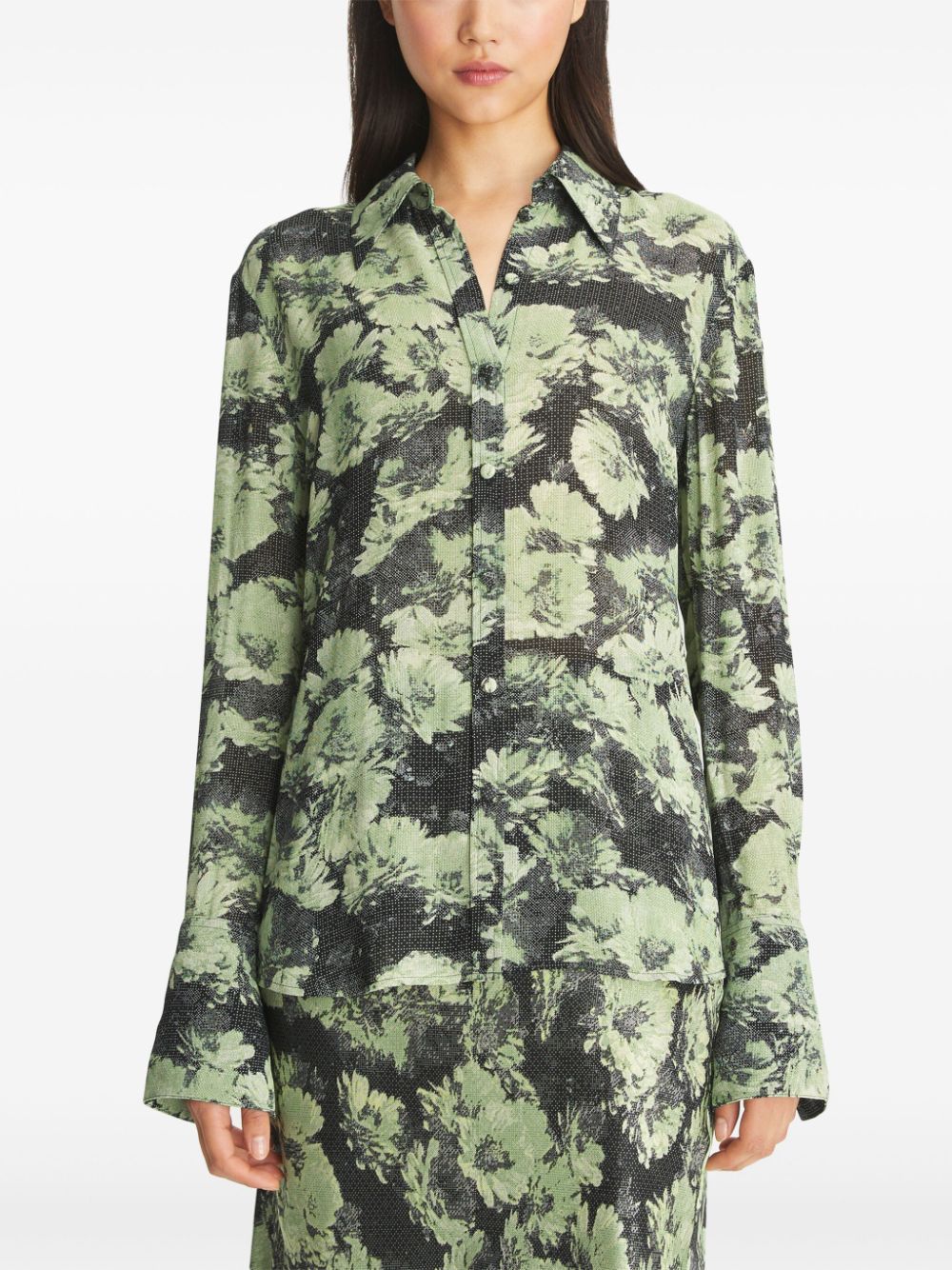 Tory Burch Printed shirt-Shirts-[Adult]-[Female]-2022 Online Blue Zone Planet