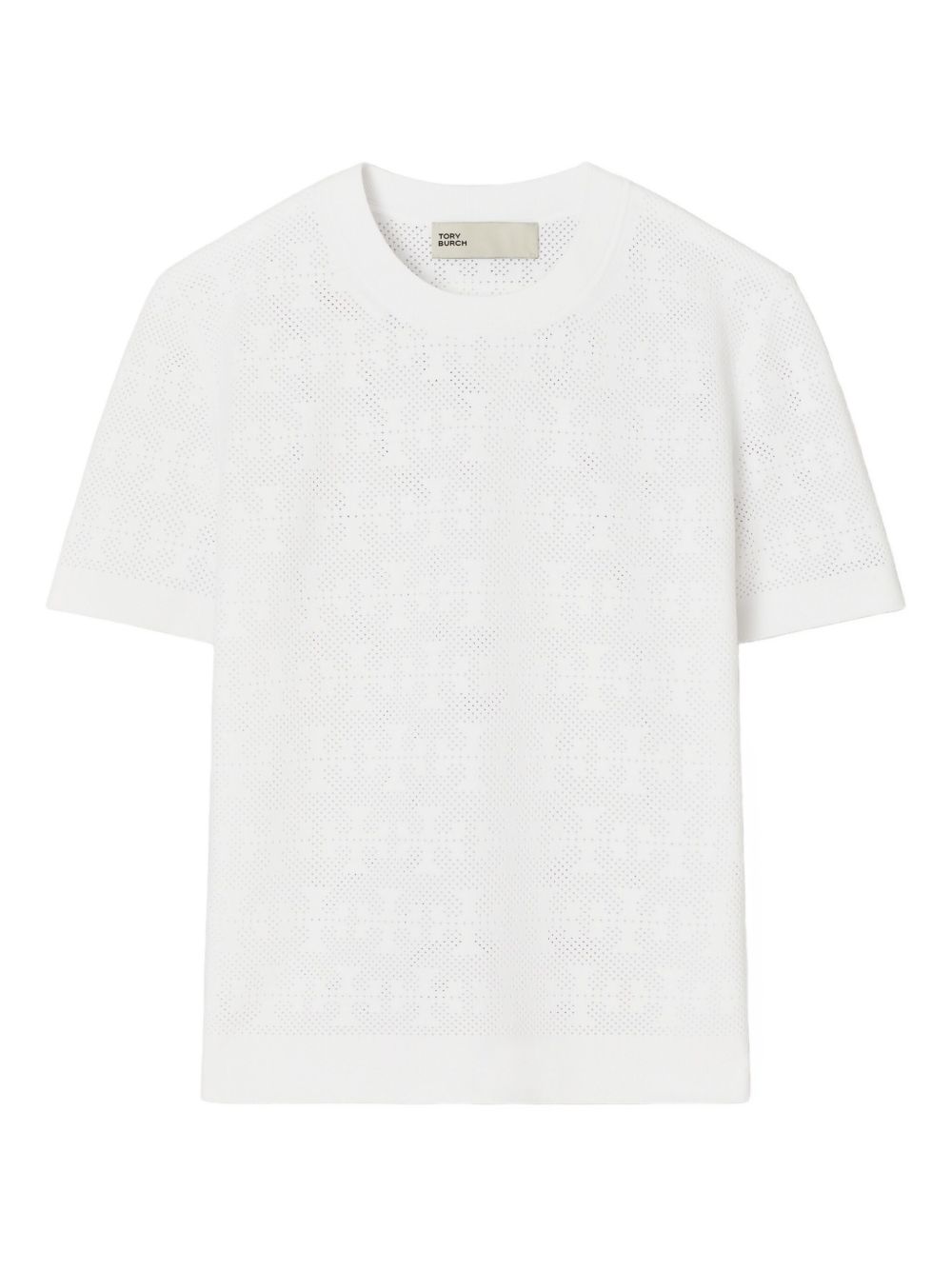 Tory Burch Monogram t-shirt-Topwear-[Adult]-[Female]-XS-WHITE-2022 Online Blue Zone Planet