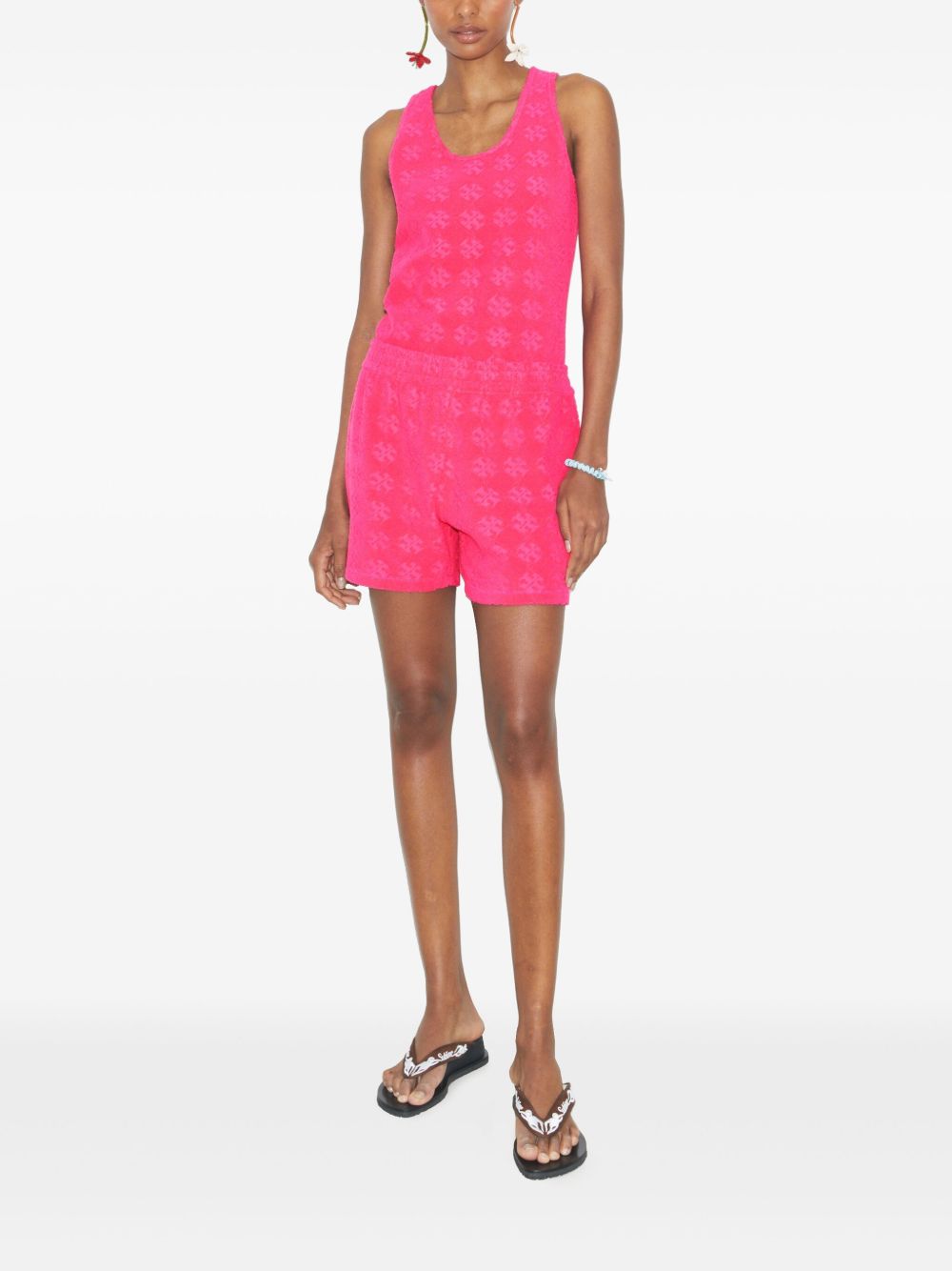 Tory Burch Logo cotton shorts-Short trousers-[Adult]-[Female]-2022 Online Blue Zone Planet