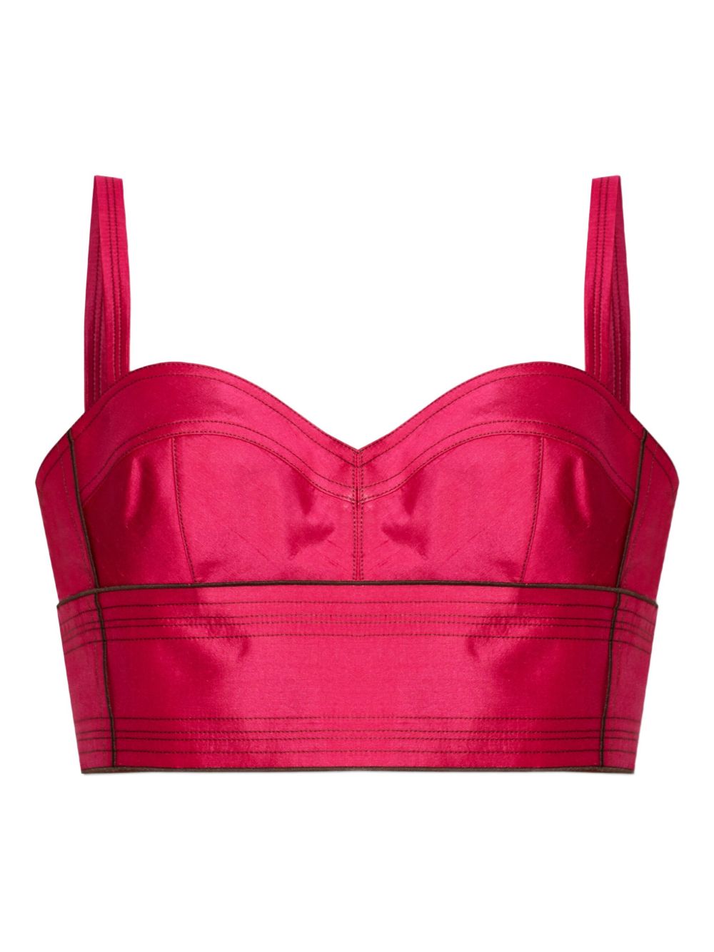 Tory Burch Silk bra top-Topwear-[Adult]-[Female]-4-FUXIA-2022 Online Blue Zone Planet