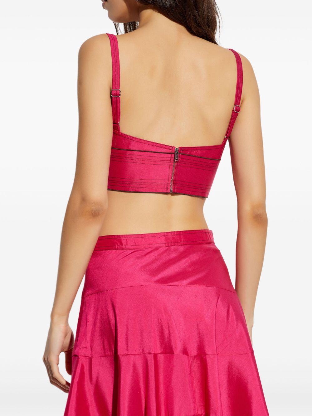 Tory Burch Silk bra top-Topwear-[Adult]-[Female]-2022 Online Blue Zone Planet