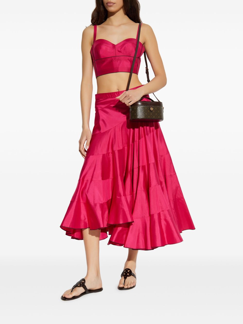 Tory Burch Silk bra top-Topwear-[Adult]-[Female]-2022 Online Blue Zone Planet