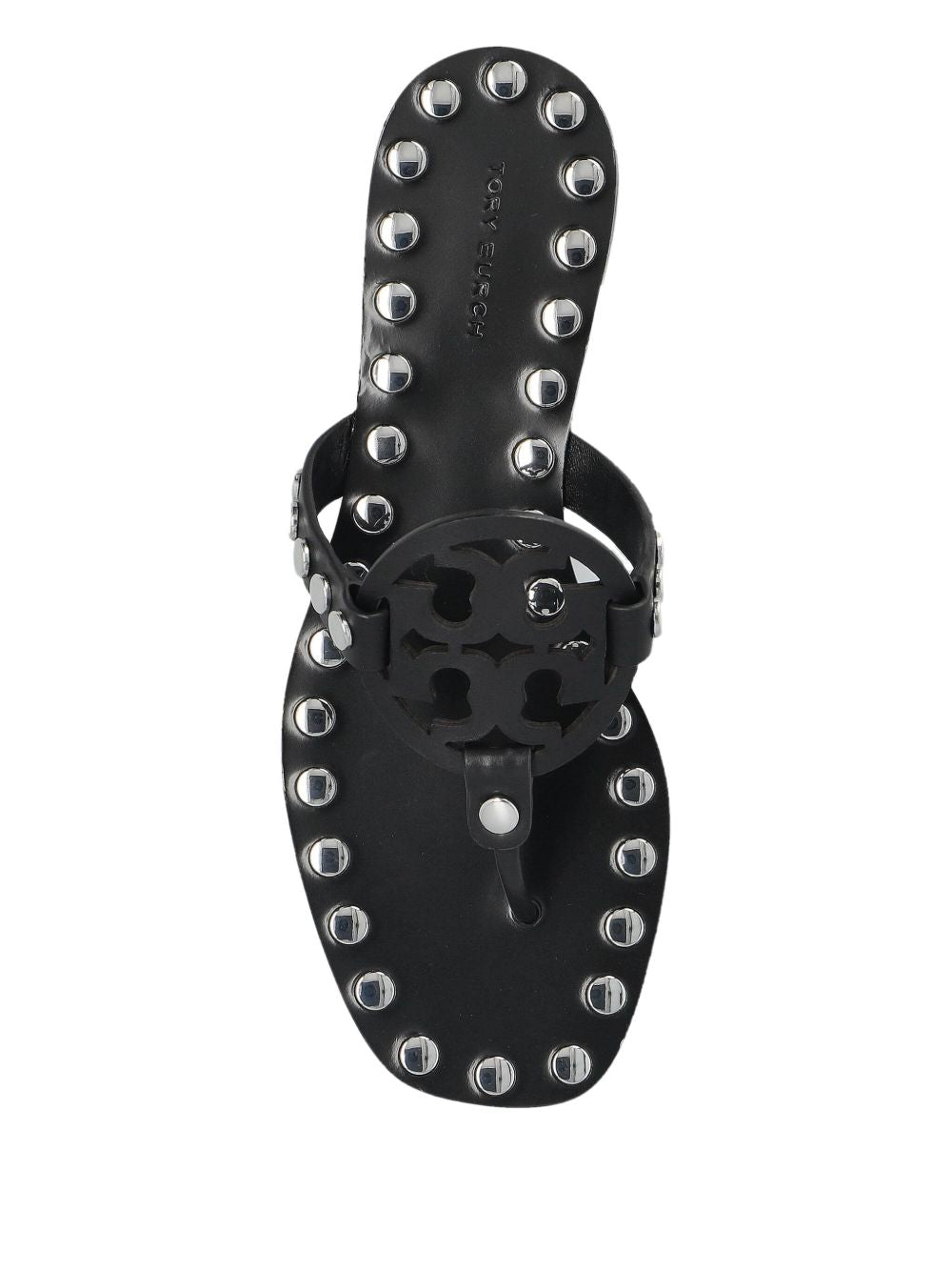 Tory Burch Studded Miller Patent flat sandals-Sandals-[Adult]-[Female]-2022 Online Blue Zone Planet