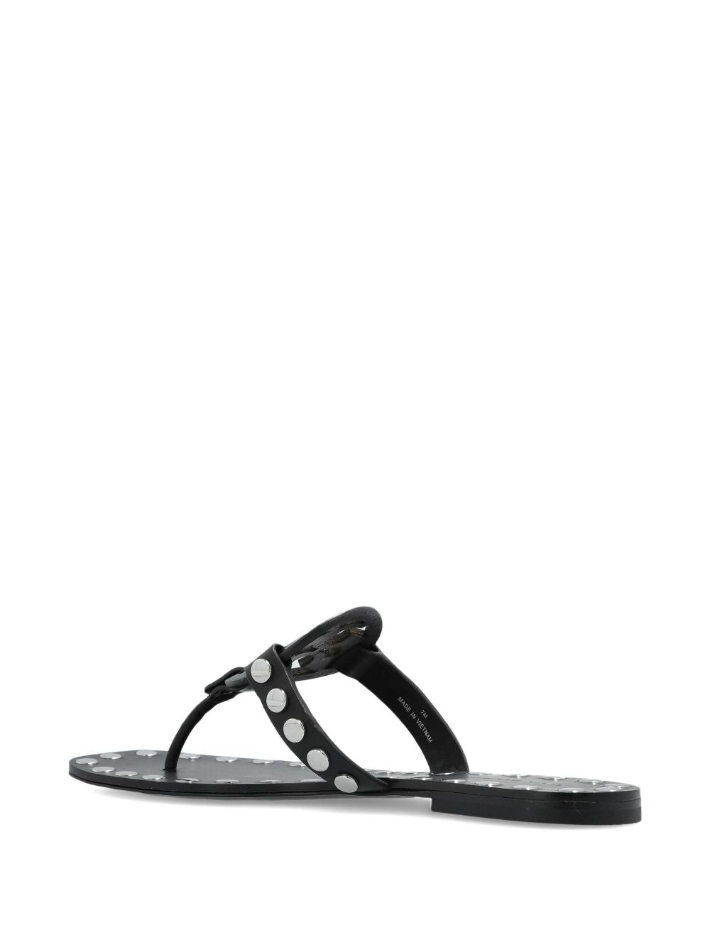 Tory Burch Studded Miller Patent flat sandals-Sandals-[Adult]-[Female]-2022 Online Blue Zone Planet
