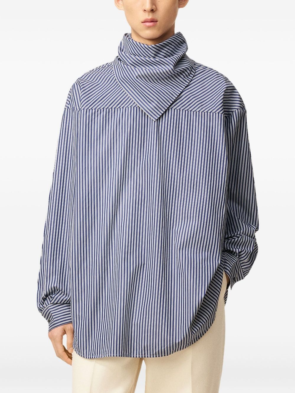 Ami Paris Bandana cotton shirt-Shirts-[Adult]-[Female]-2022 Online Blue Zone Planet