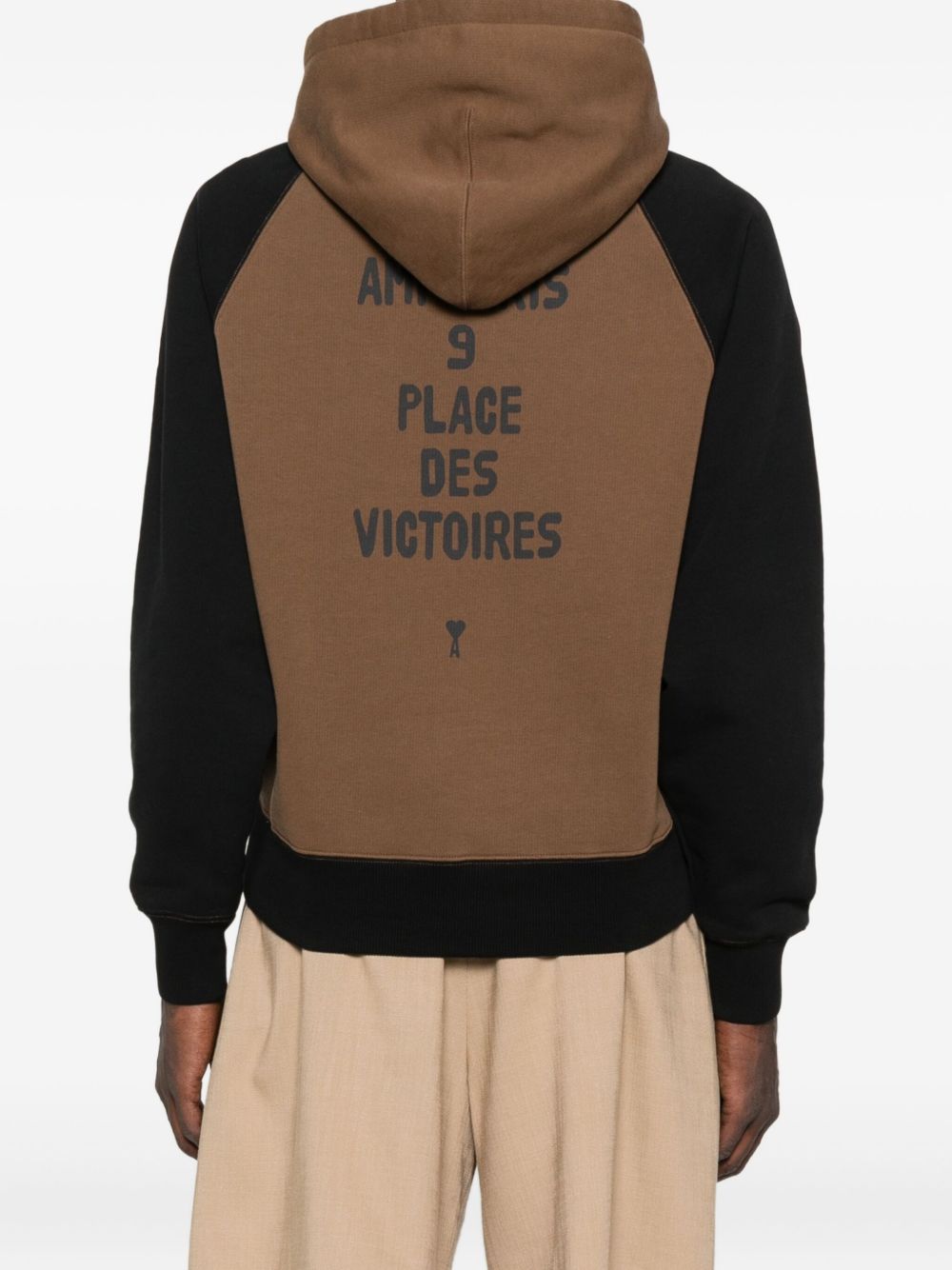 Ami Paris Cotton colorblock hoodie-Tops / Dresses-[Adult]-[Female]-2022 Online Blue Zone Planet