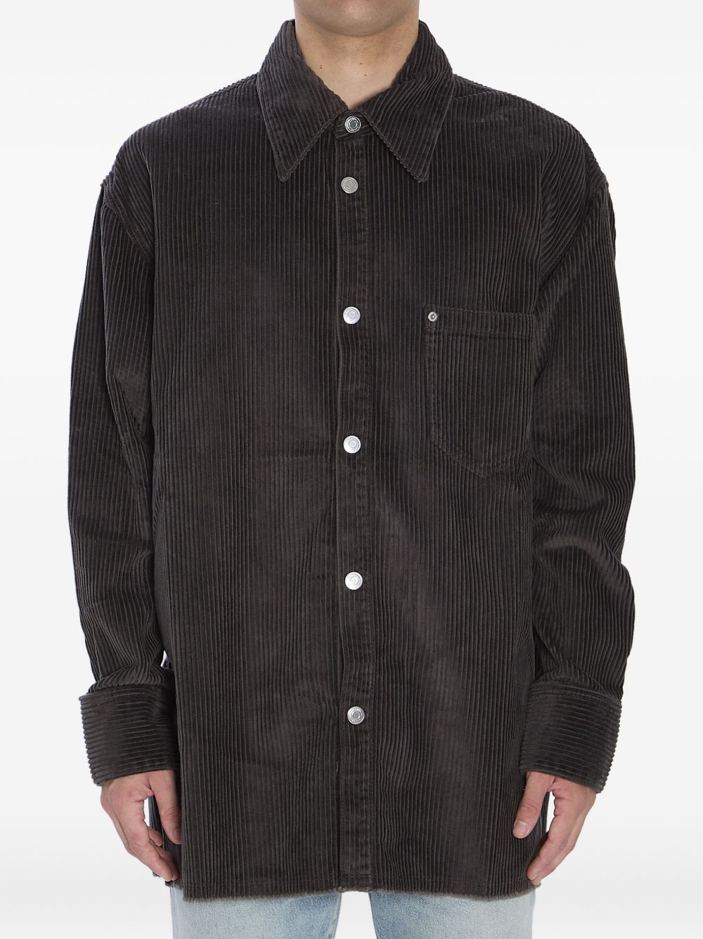 Ami Paris Cotton overshirt-Shirts-[Adult]-[Female]-2022 Online Blue Zone Planet