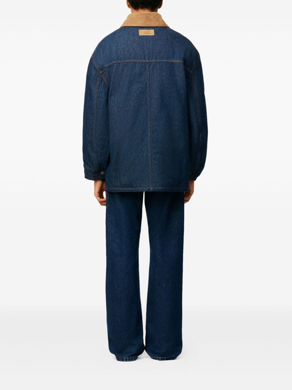 Ami Paris Worker denim jacket-Jackets-[Adult]-[Female]-2022 Online Blue Zone Planet