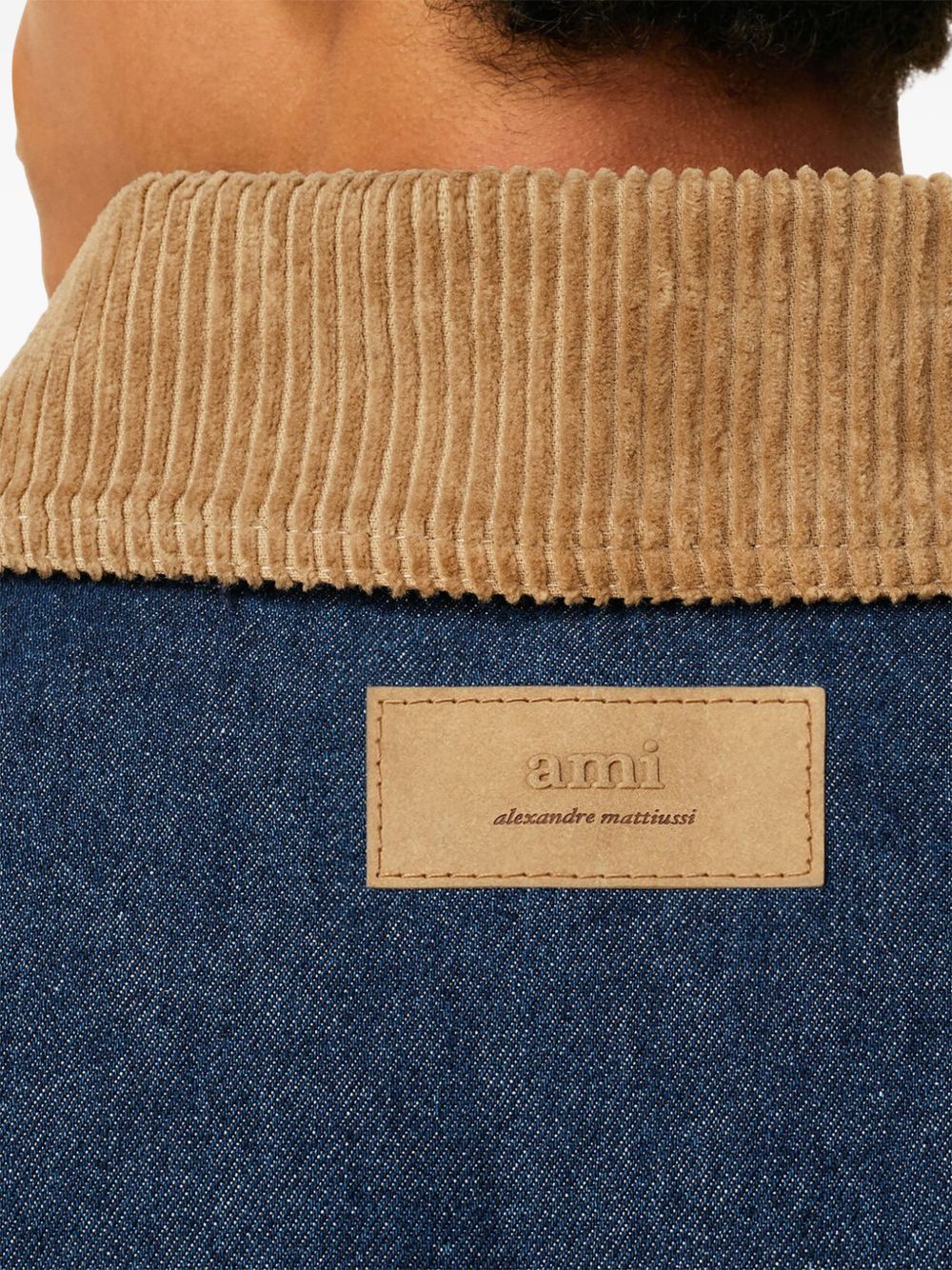 Ami Paris Worker denim jacket-Jackets-[Adult]-[Female]-2022 Online Blue Zone Planet